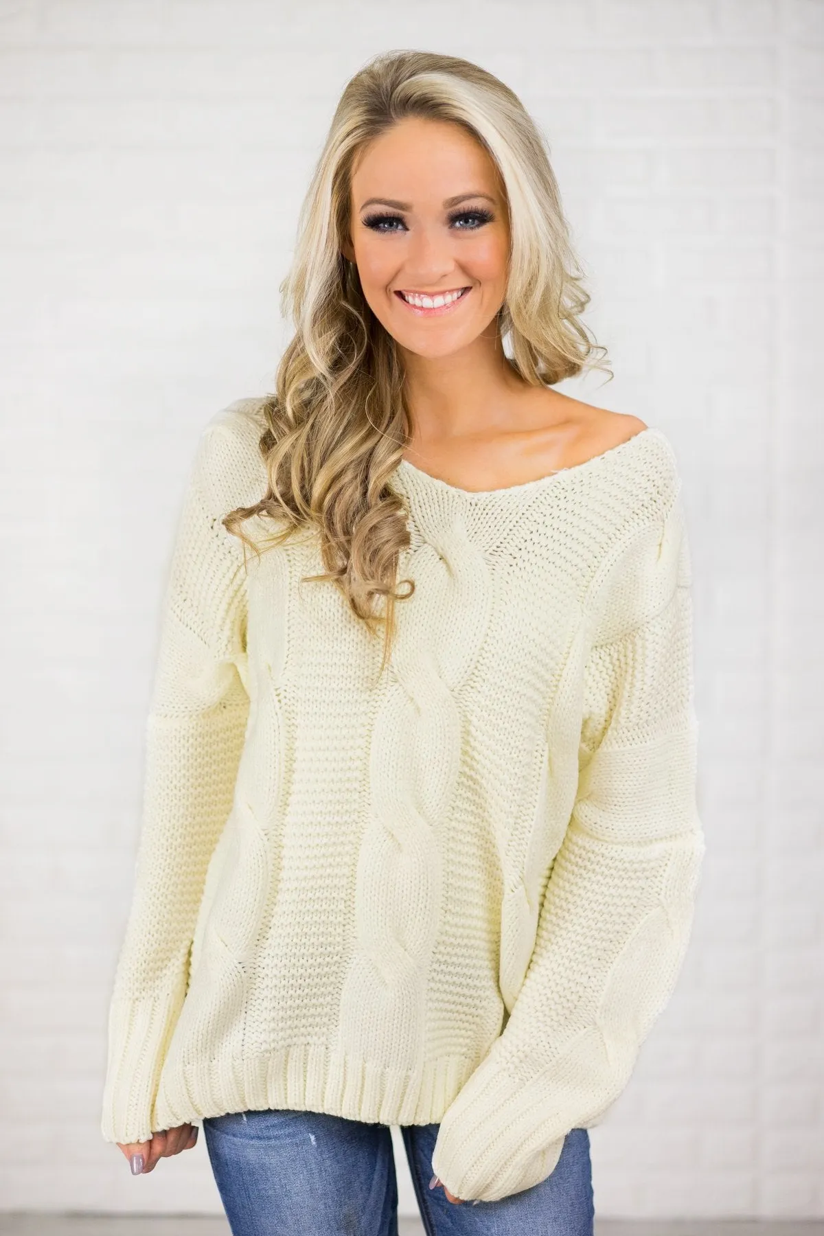 Chunky Oversized Sweater - Ivory