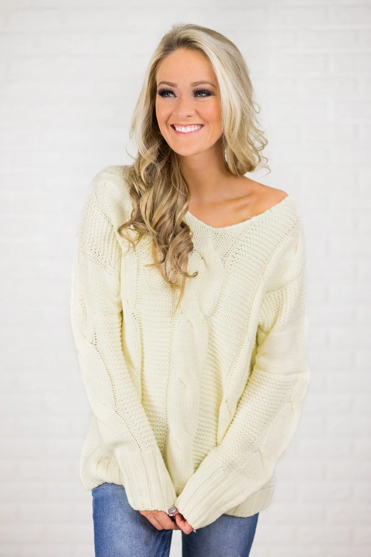 Chunky Oversized Sweater - Ivory