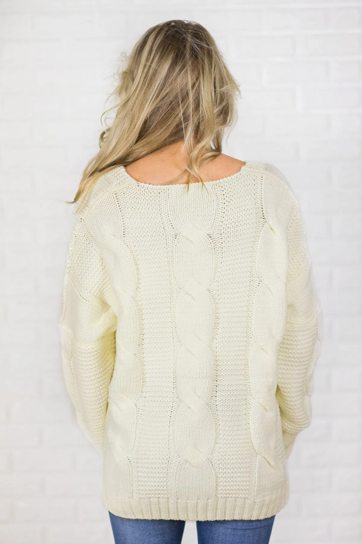 Chunky Oversized Sweater - Ivory