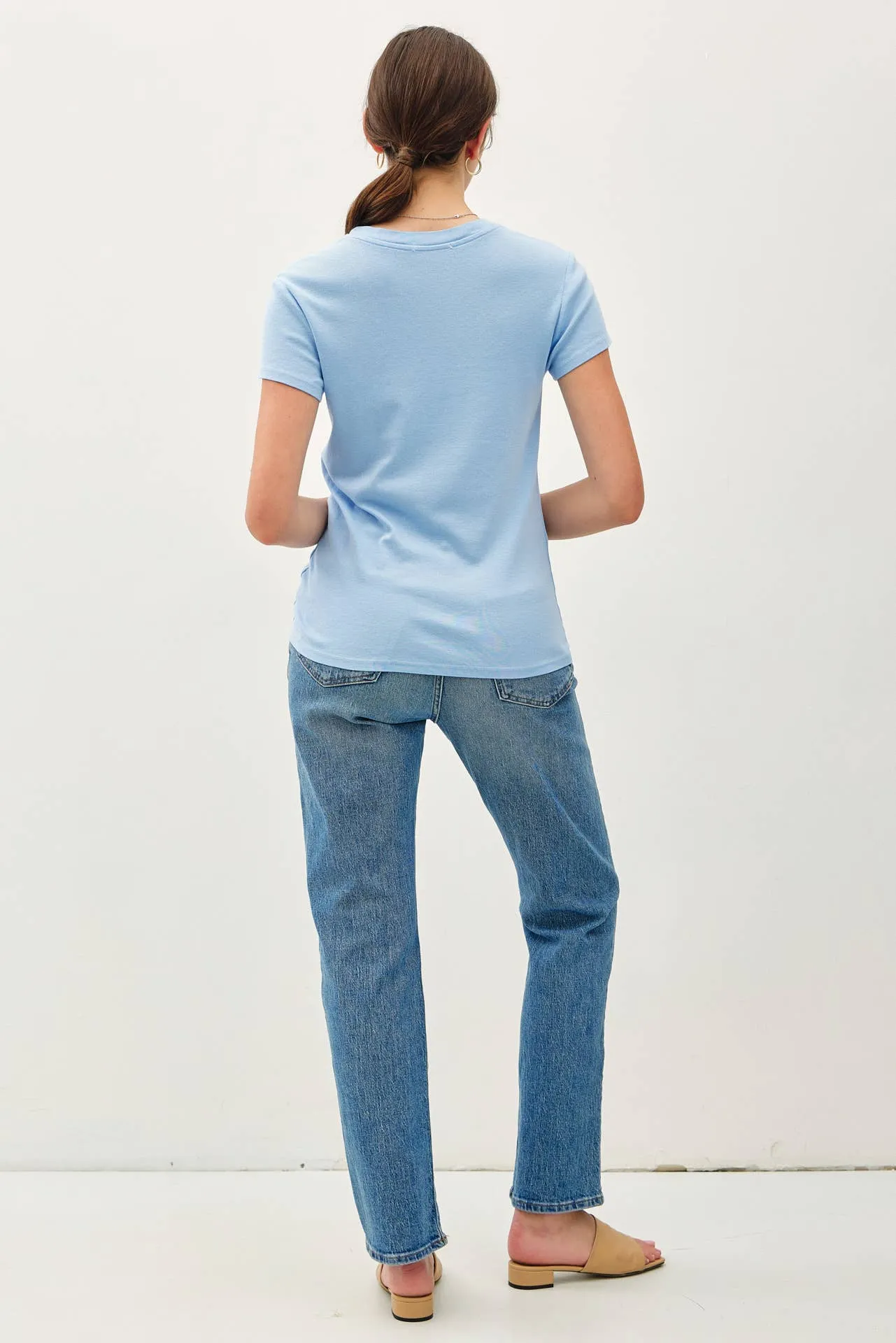 CLASSIC COTTON BLEND CREWNECK T-SHIRT