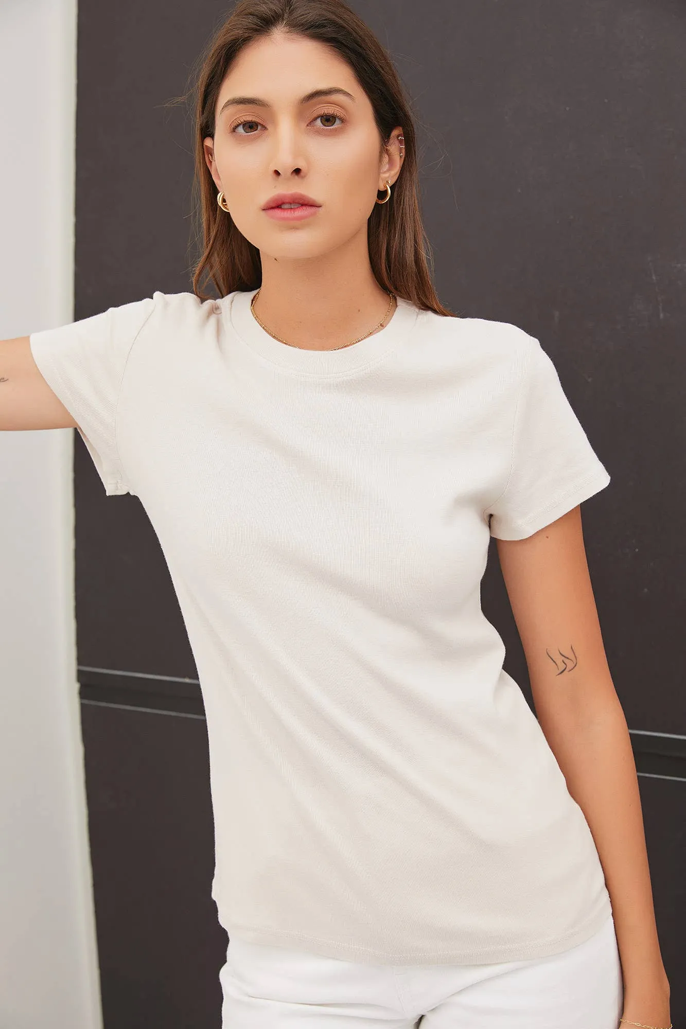CLASSIC COTTON BLEND CREWNECK T-SHIRT