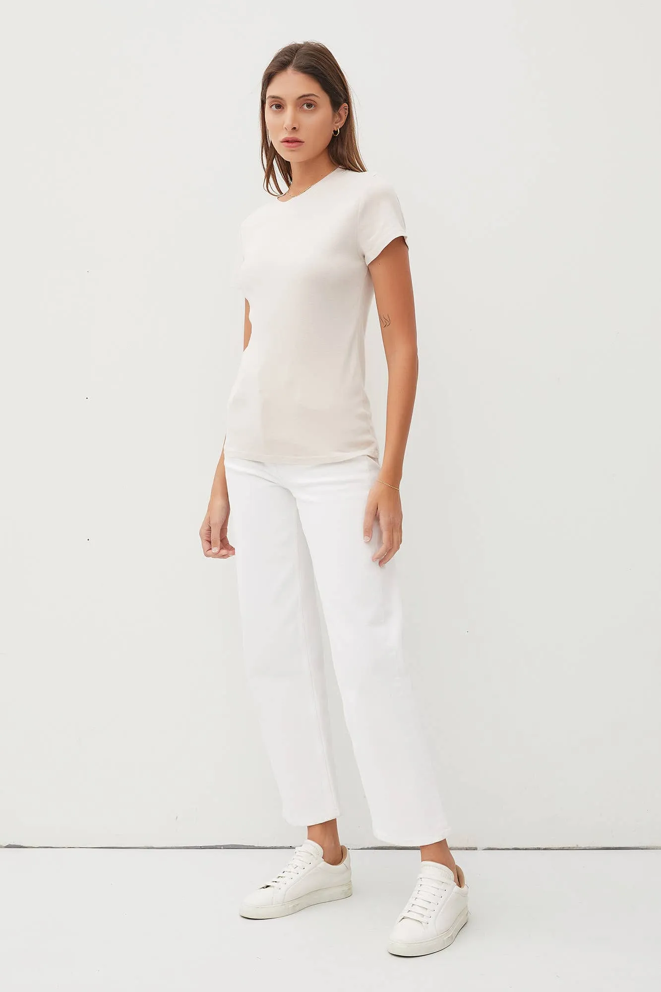 CLASSIC COTTON BLEND CREWNECK T-SHIRT