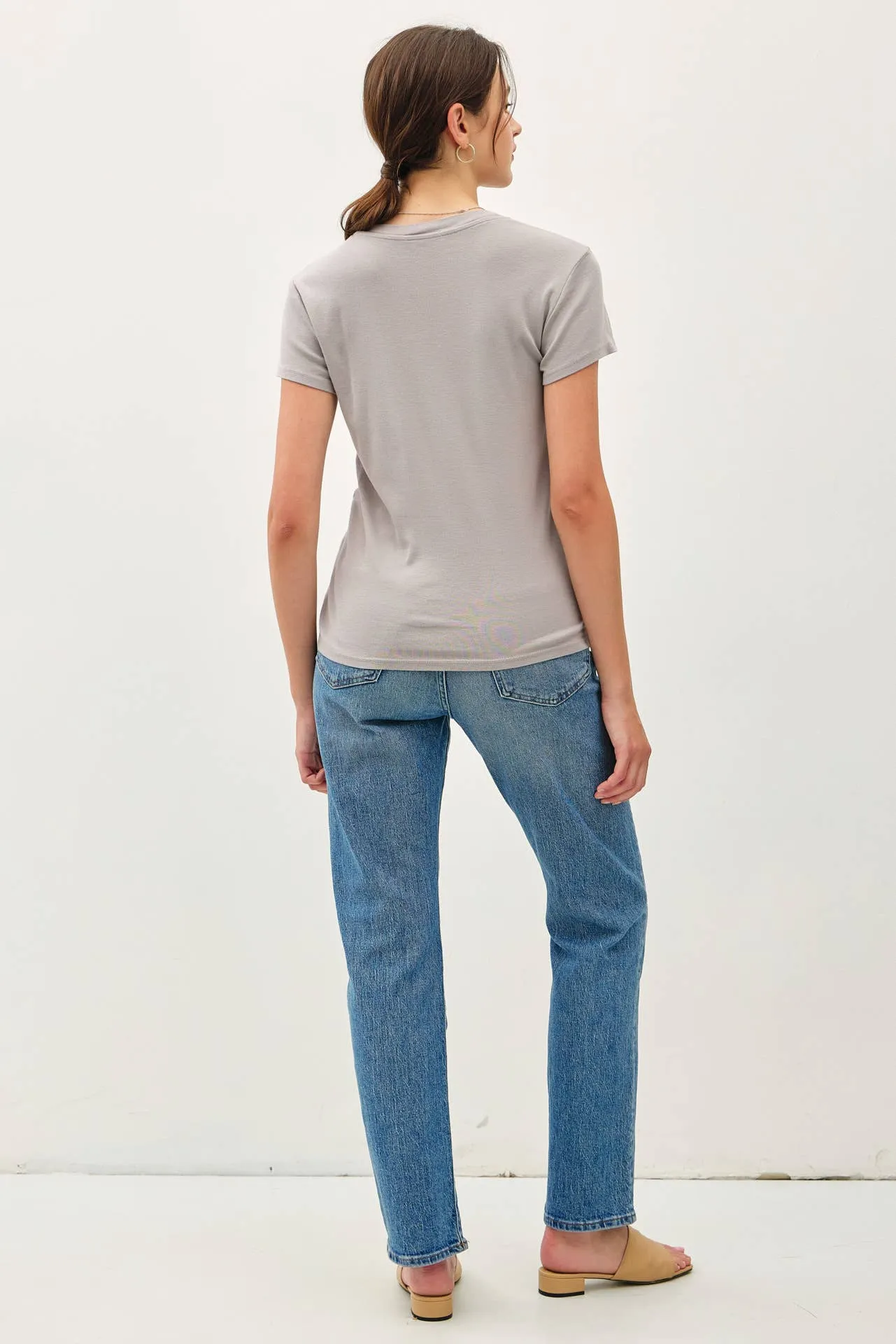 CLASSIC COTTON BLEND CREWNECK T-SHIRT