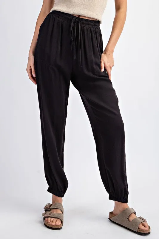 COMFY LIGHTWEIGHT DRAWSTRING JOGGER PANTS