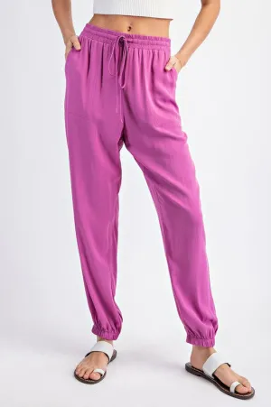 COMFY LIGHTWEIGHT DRAWSTRING JOGGER PANTS