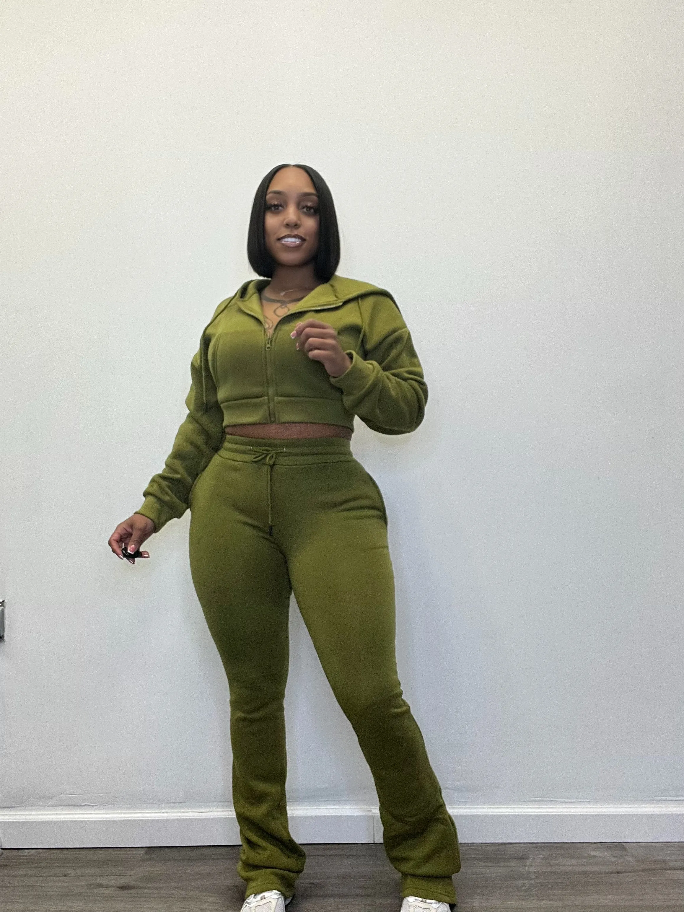 Cre Stacked Jogger | Set