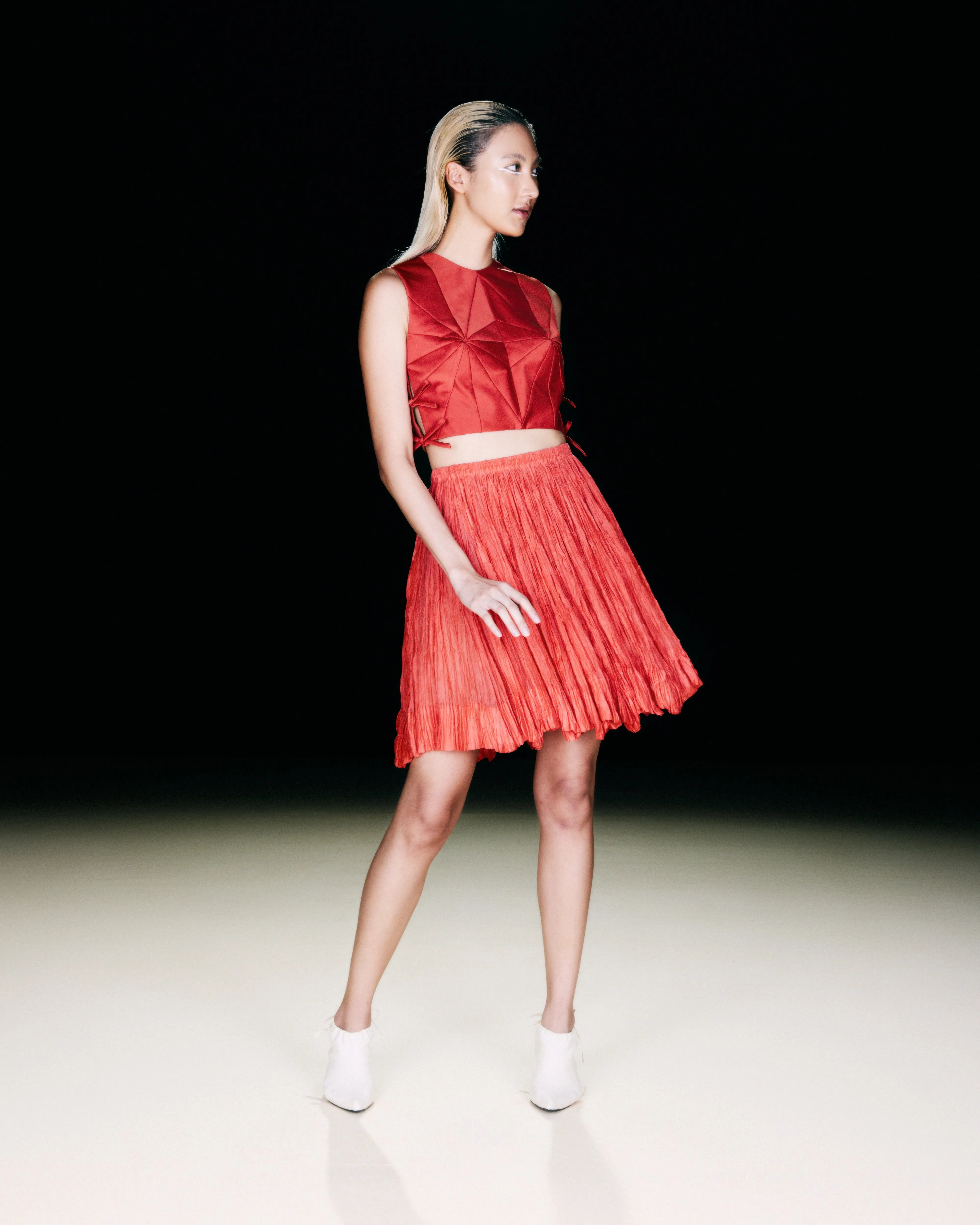 Crinkle Mini Skirt