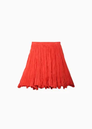 Crinkle Mini Skirt