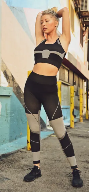 Curveologist- Ye Workout 2 Piece Racerback Top and Legging Set