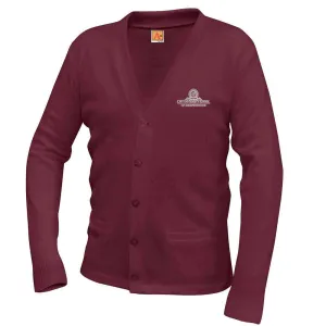 CUS OF INDEPENDENCE UNISEX CLASSIC V-NECK CARDIGAN (OPTIONAL)