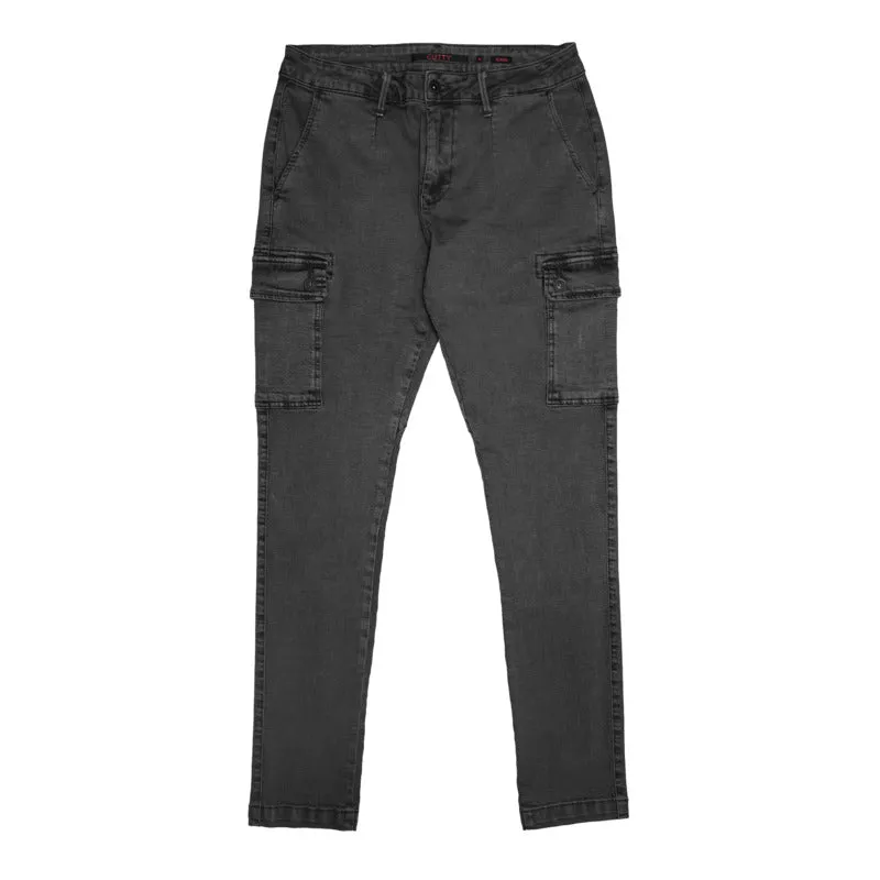 Cutty Men Sniper Cargo Denim - Charcoal