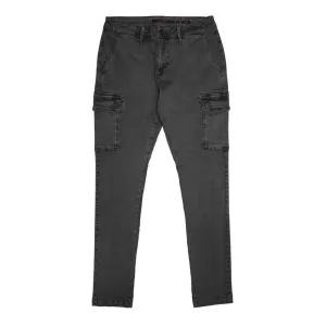 Cutty Men Sniper Cargo Denim - Charcoal