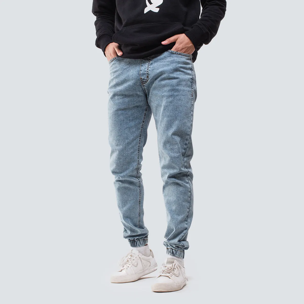 Denim Jogger . Ice Blue