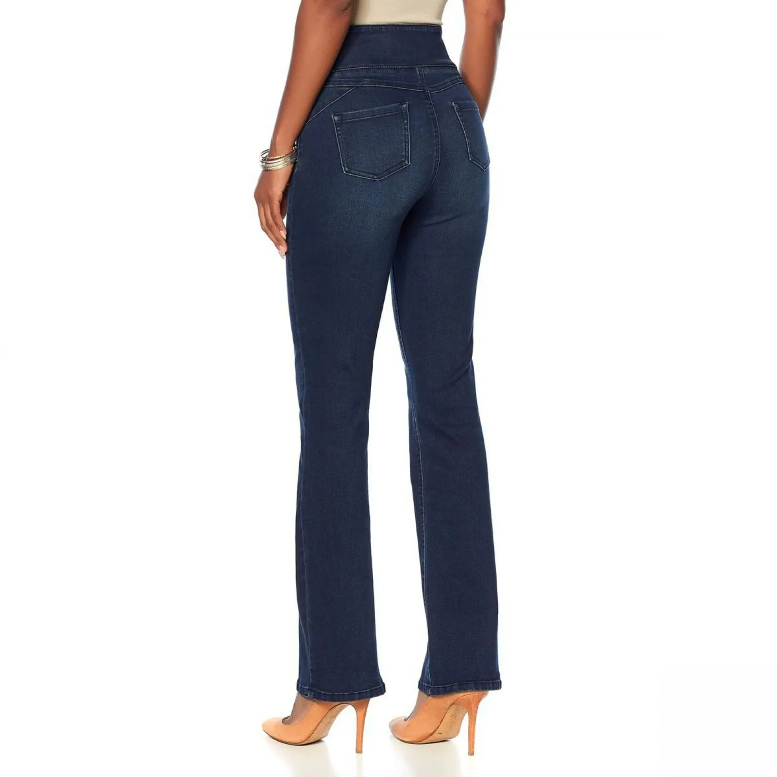 DG2 by Diane Gilman Women's Petite Insta-Slim Boot Cut Jeggings