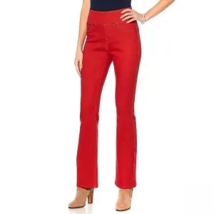 DG2 by Diane Gilman Women's Plus Size Slimming Comfort Waist Boot Cut Jeggings