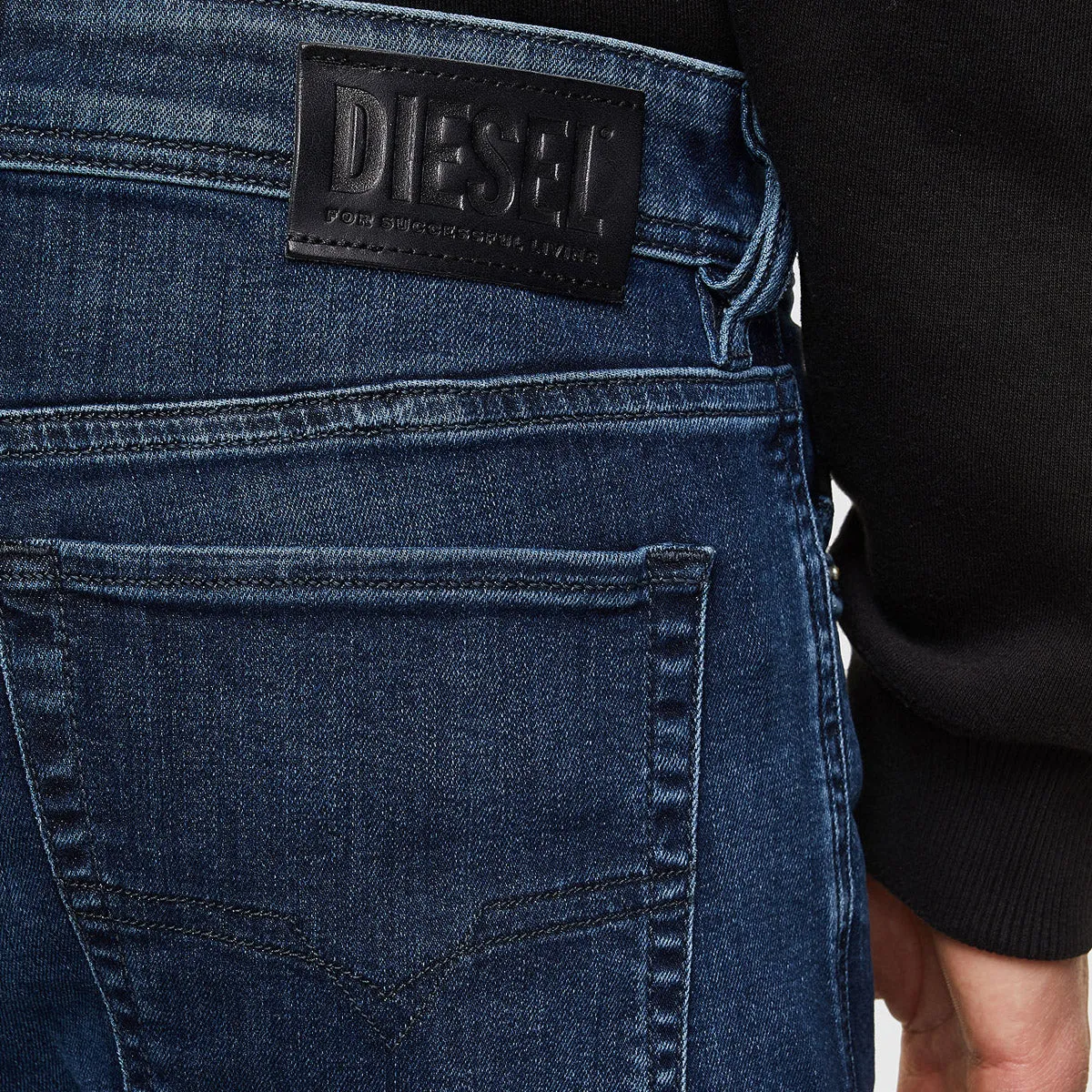 Diesel - Sleenker-X 009QI Skinny Jeans in Dark Blue