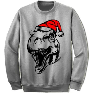 Dinosaur T-rex Christmas Sweatshirt