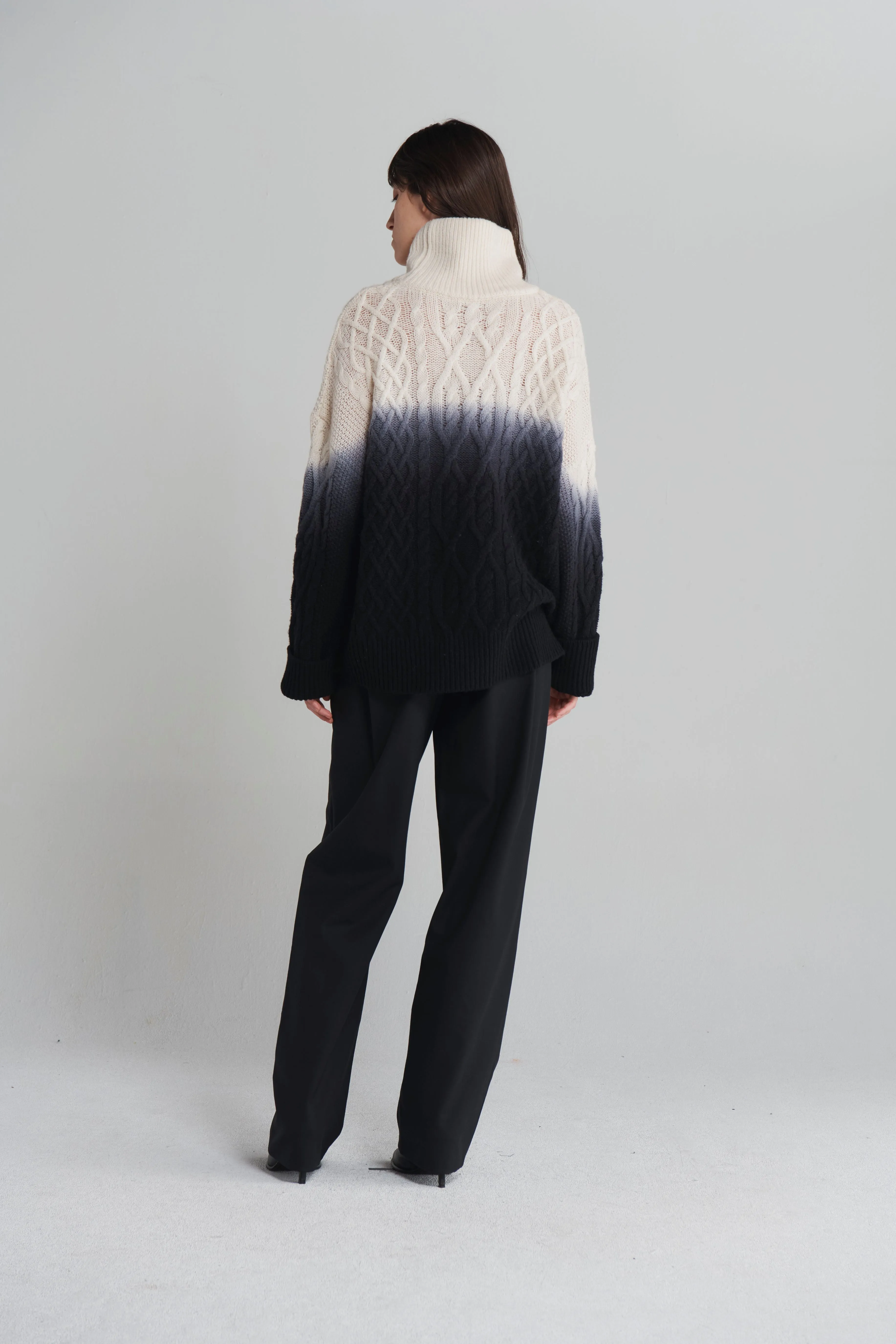 Dip Dye Turtleneck