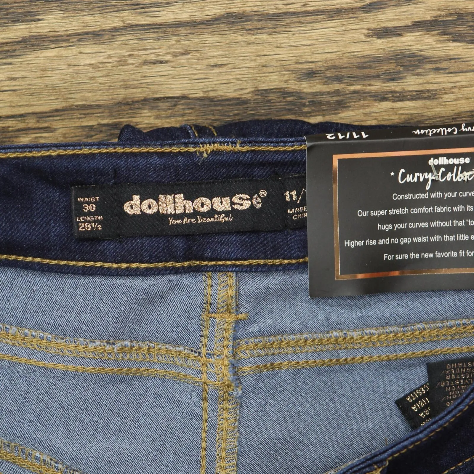 Dollhouse Womens Skinny Jeans Jeggings with Stretch Noho Blue 11