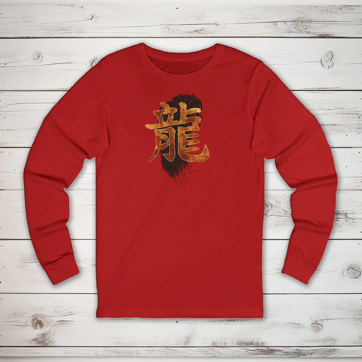 Dragon Kanji Long Sleeve T-Shirt