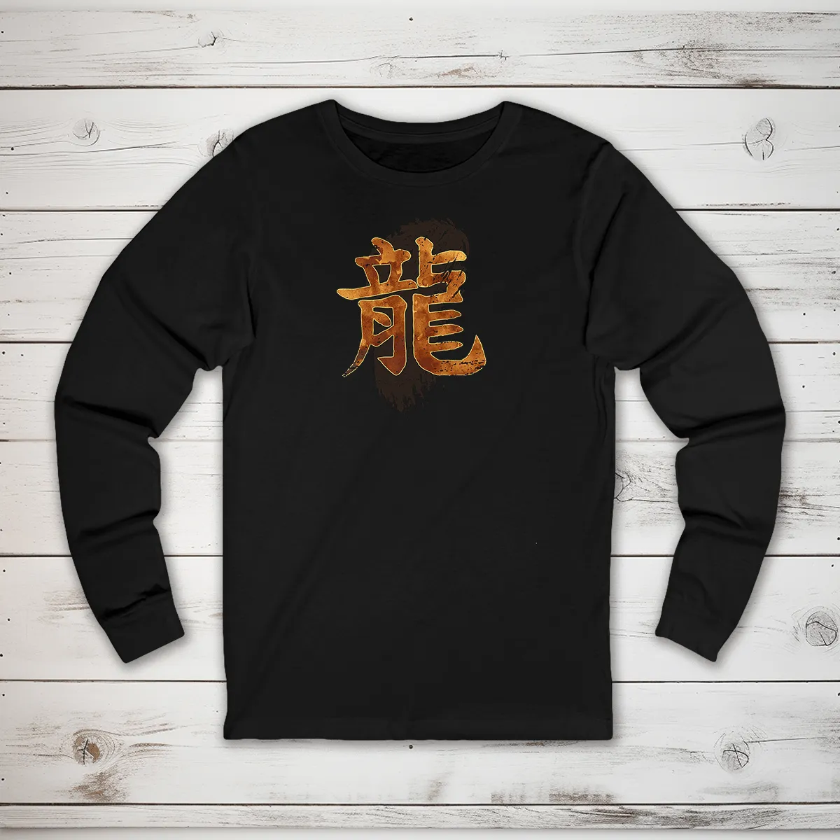 Dragon Kanji Long Sleeve T-Shirt