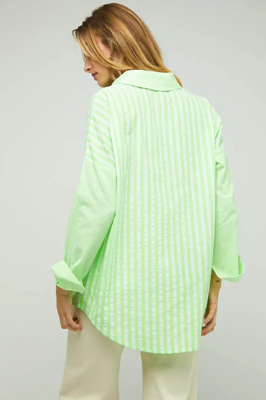Dreaming of the Carolinas Button Down Blouse