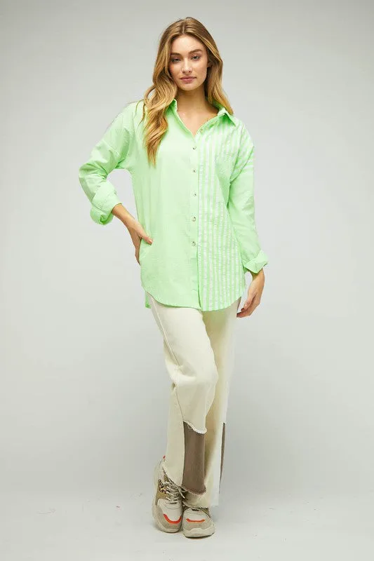 Dreaming of the Carolinas Button Down Blouse