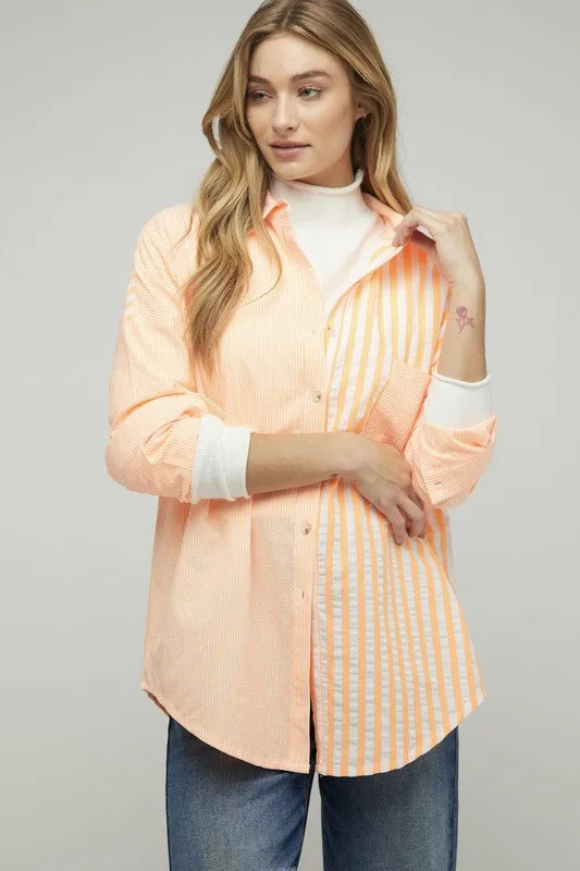 Dreaming of the Carolinas Button Down Blouse