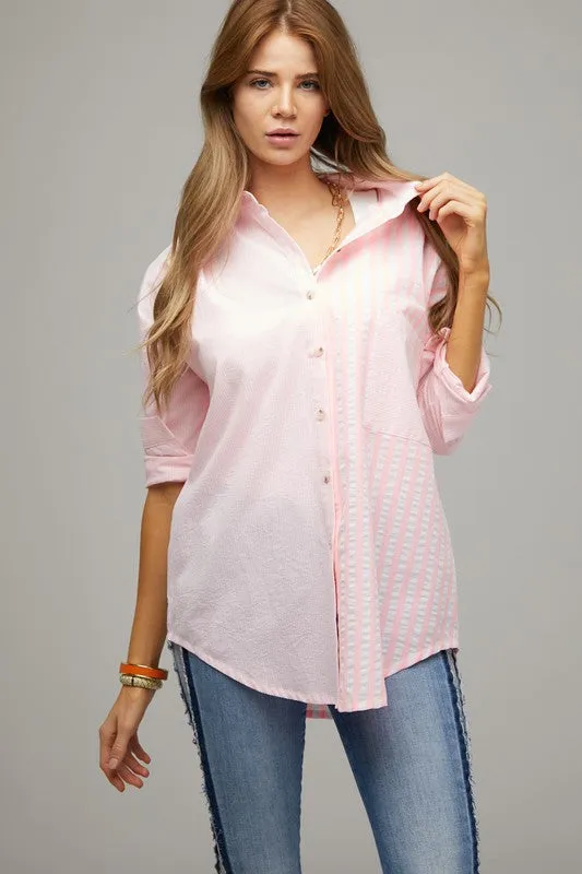 Dreaming of the Carolinas Button Down Blouse