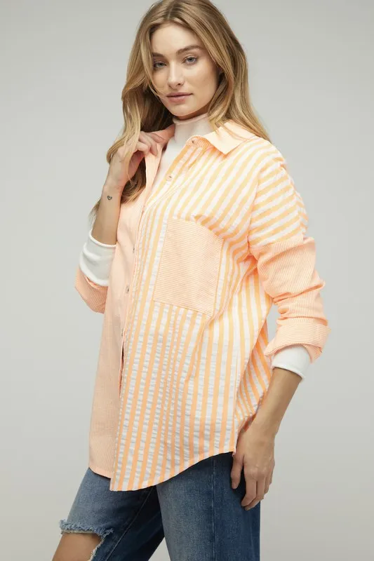 Dreaming of the Carolinas Button Down Blouse