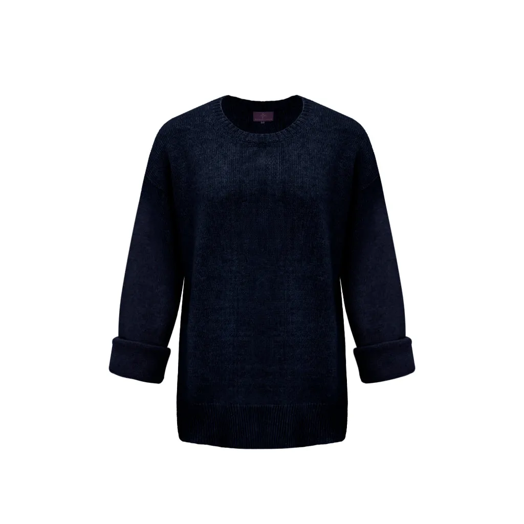 Drew Crewneck - Midnight Slate