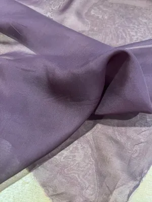 E02 Martine 007 SILK chiffon Dark brown