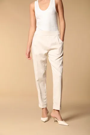 Easy Jogger women's chino pants in sweatshirt fabric carrot fit