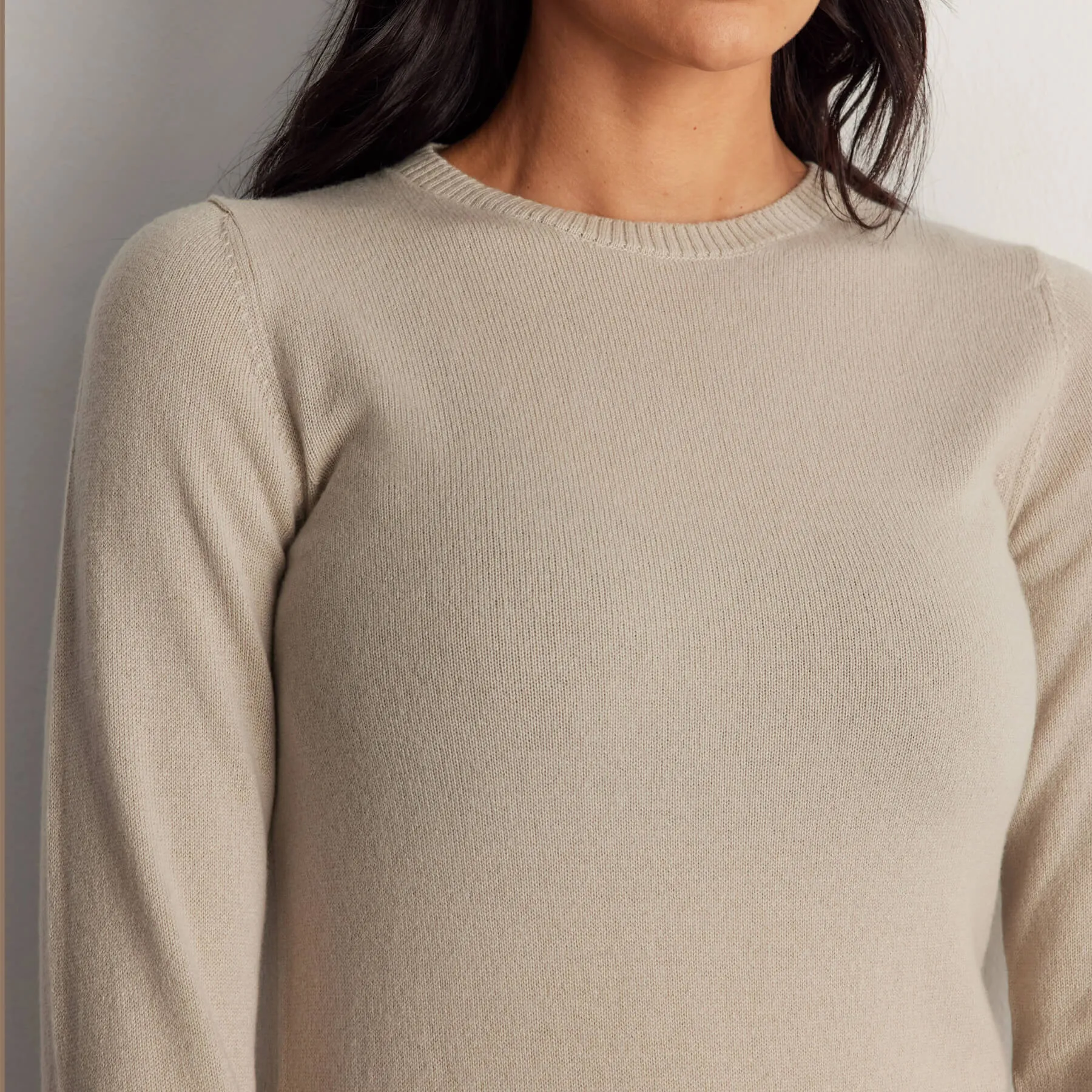Elizee 100% Cashmere Crewneck Sweater