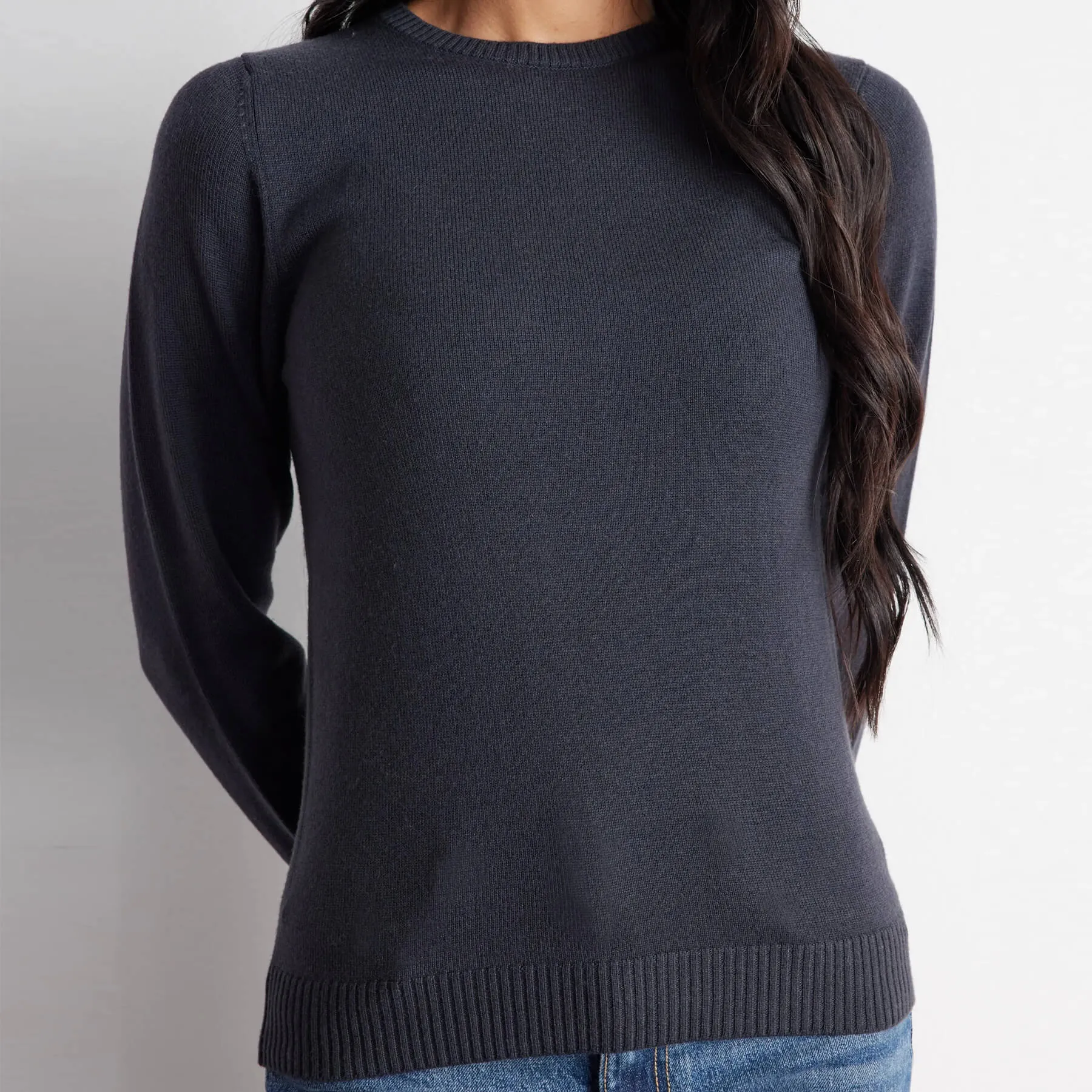 Elizee 100% Cashmere Crewneck Sweater