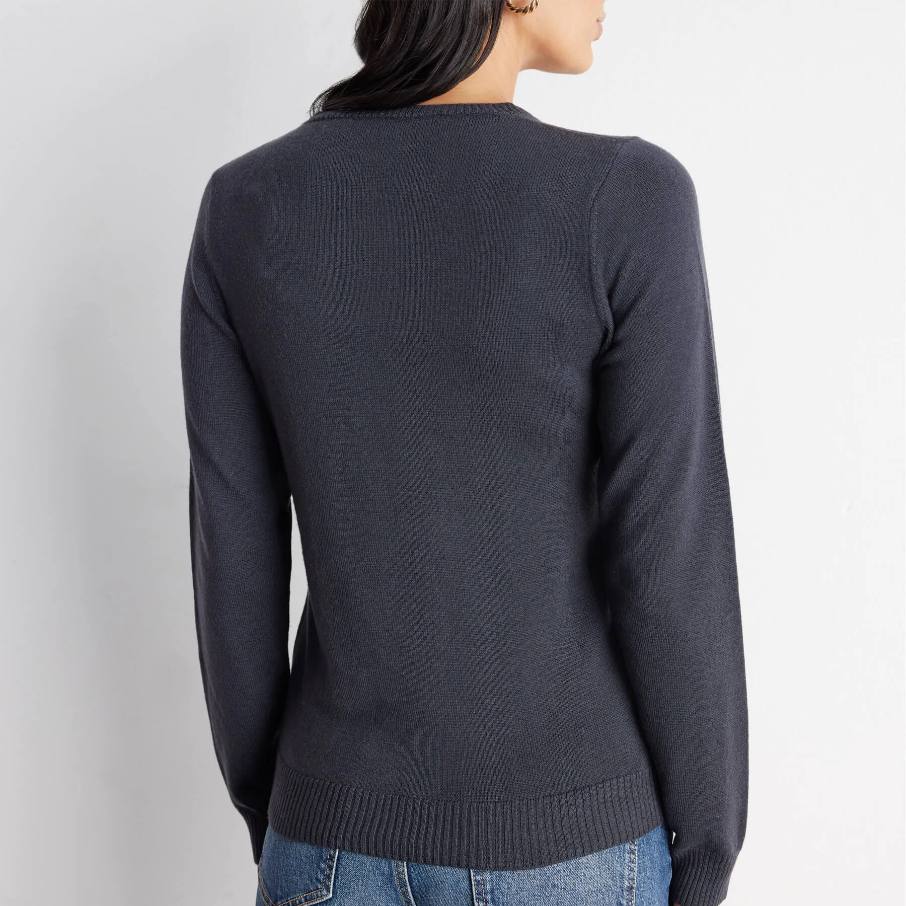 Elizee 100% Cashmere Crewneck Sweater