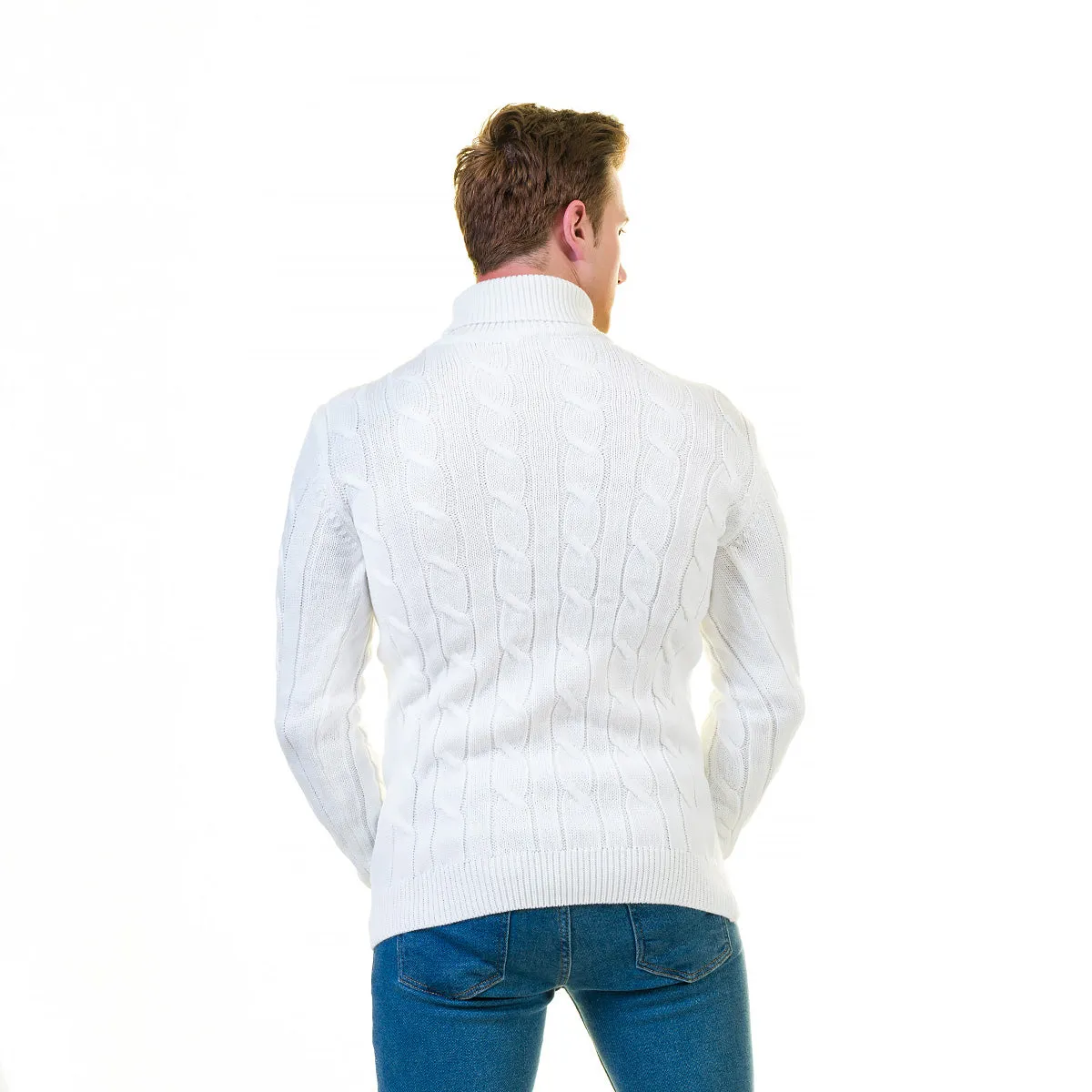 European Wool Luxury Zippered With Sweater Jacket Warm Winter Tailor Fit