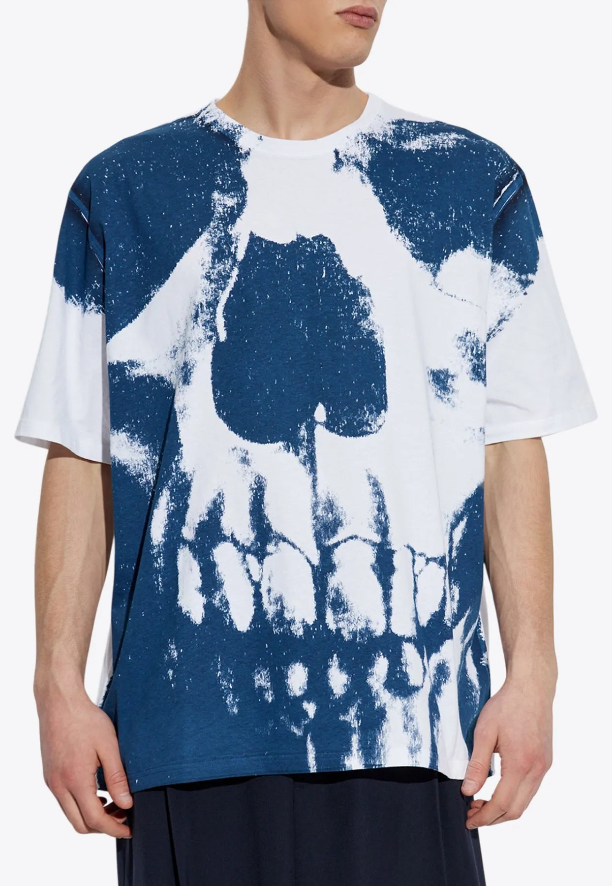 Exploded Skull Print T-shirt