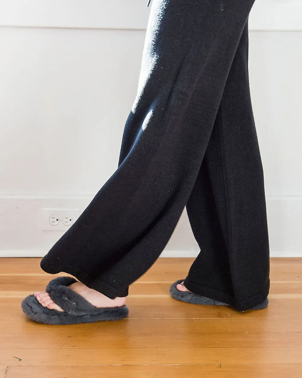 Faux Cashmere Baracchi Wide Leg Pant | Grey
