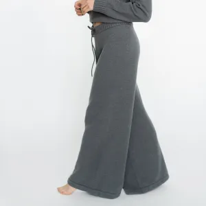Faux Cashmere Baracchi Wide Leg Pant | Grey