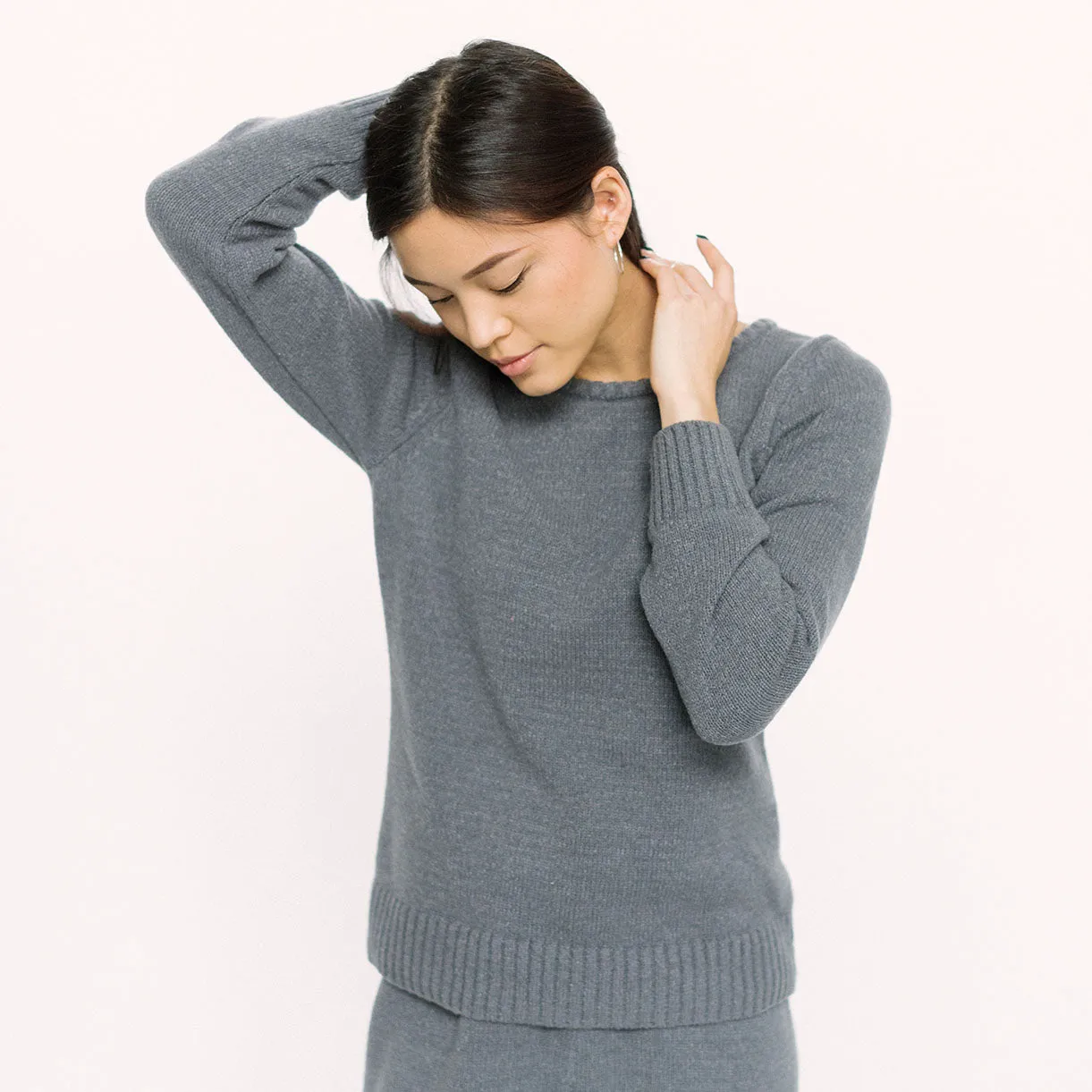 Faux Cashmere Cesani Sweater | Grey