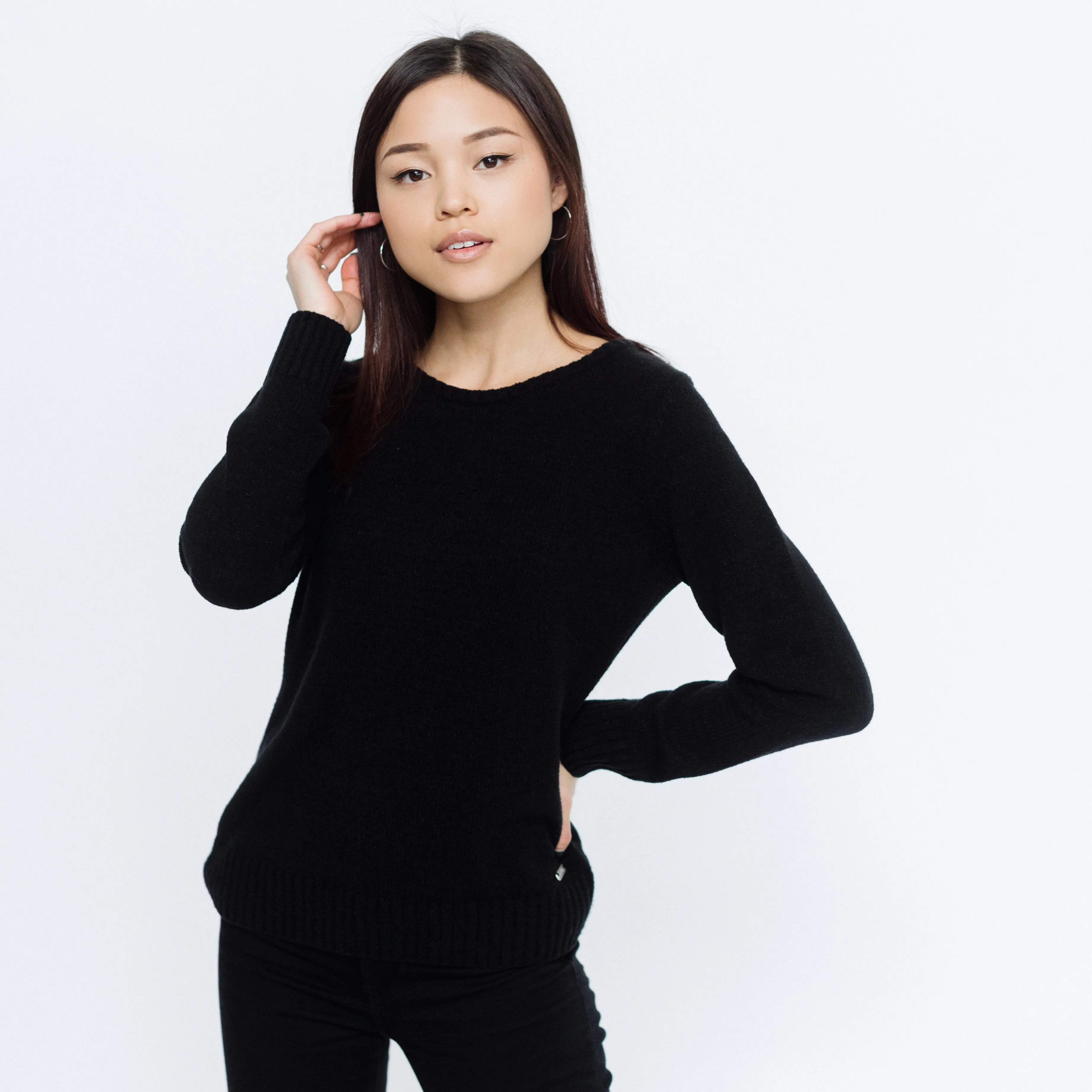 Faux Cashmere Cesani Sweater | Grey