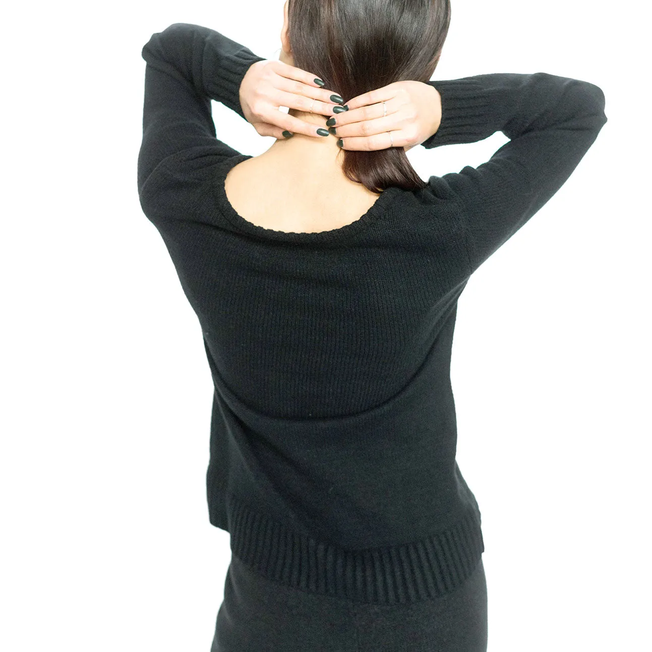 Faux Cashmere Cesani Sweater | Grey