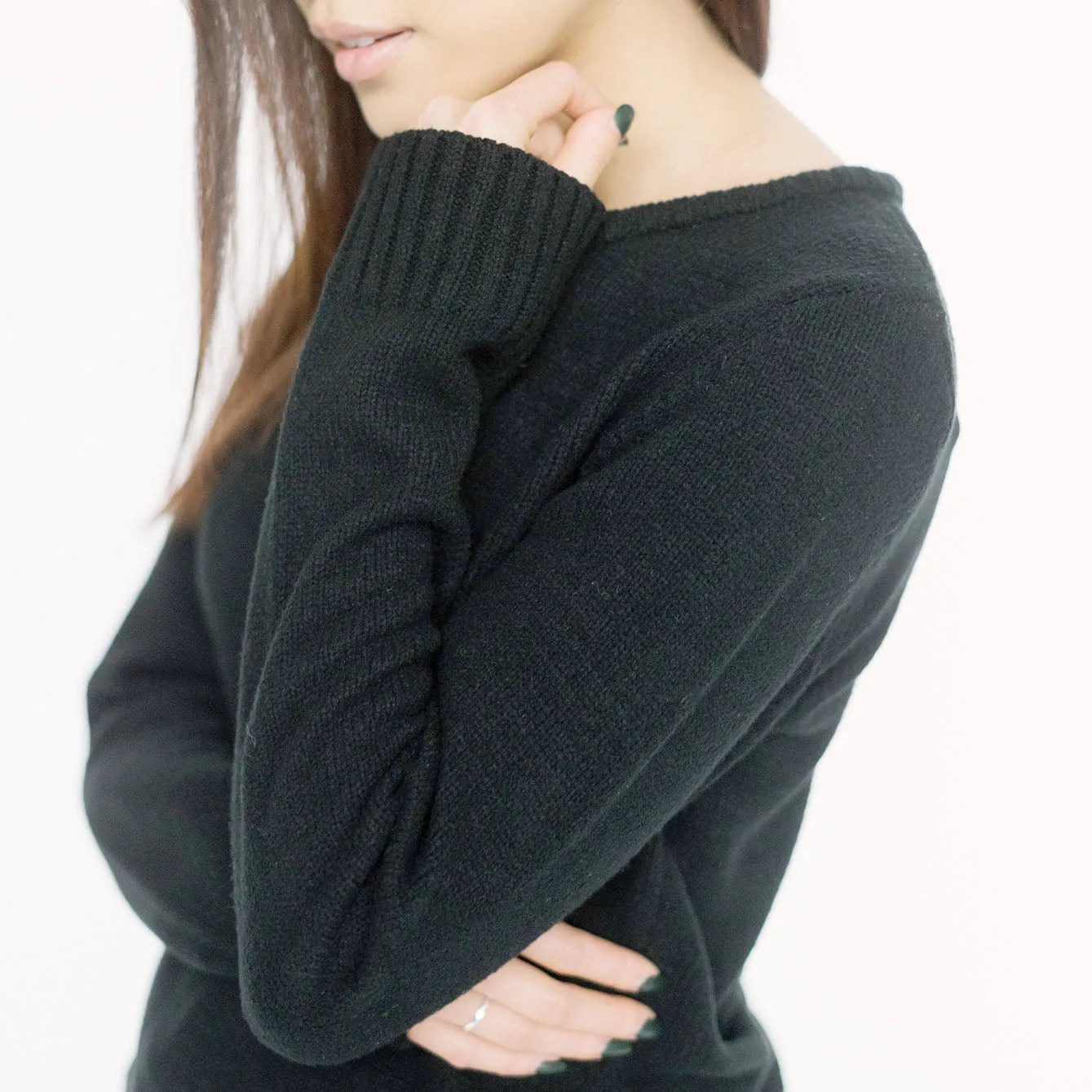 Faux Cashmere Cesani Sweater | Grey