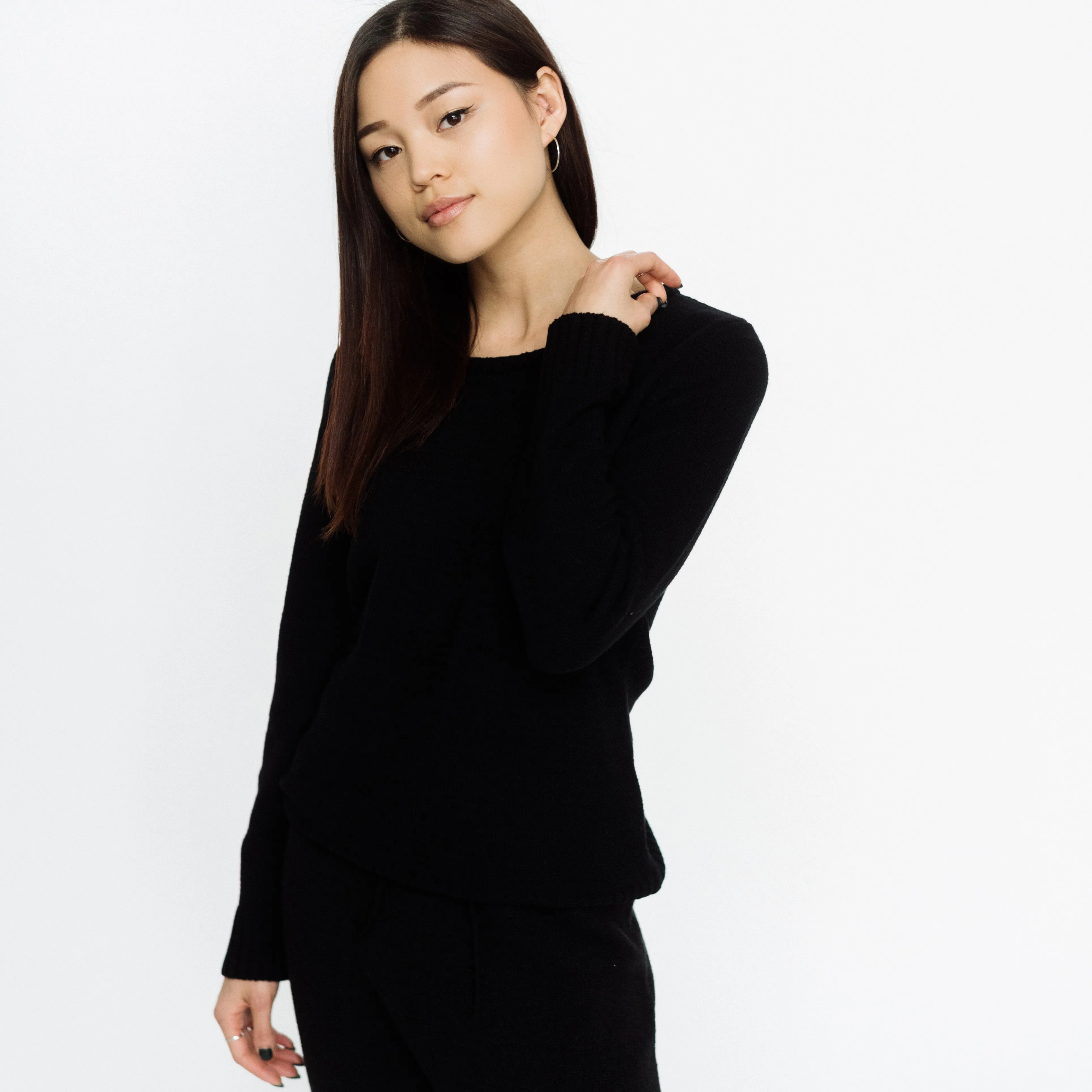 Faux Cashmere Cesani Sweater | Grey