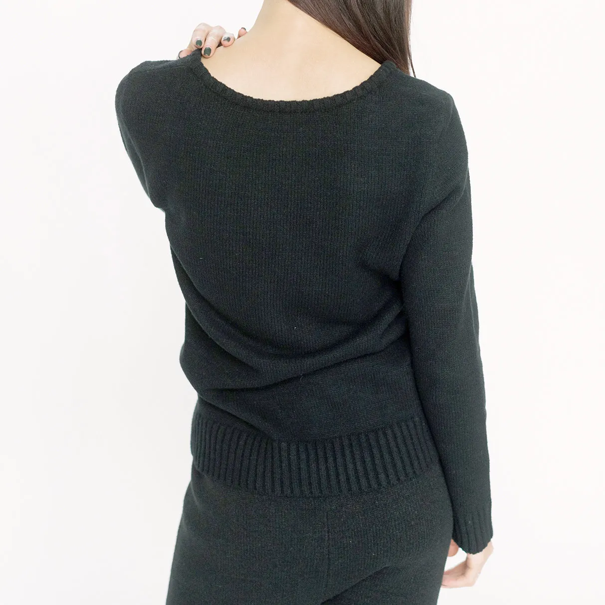 Faux Cashmere Cesani Sweater | Grey
