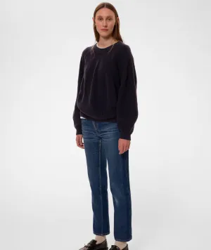 fia rib sweater in navy