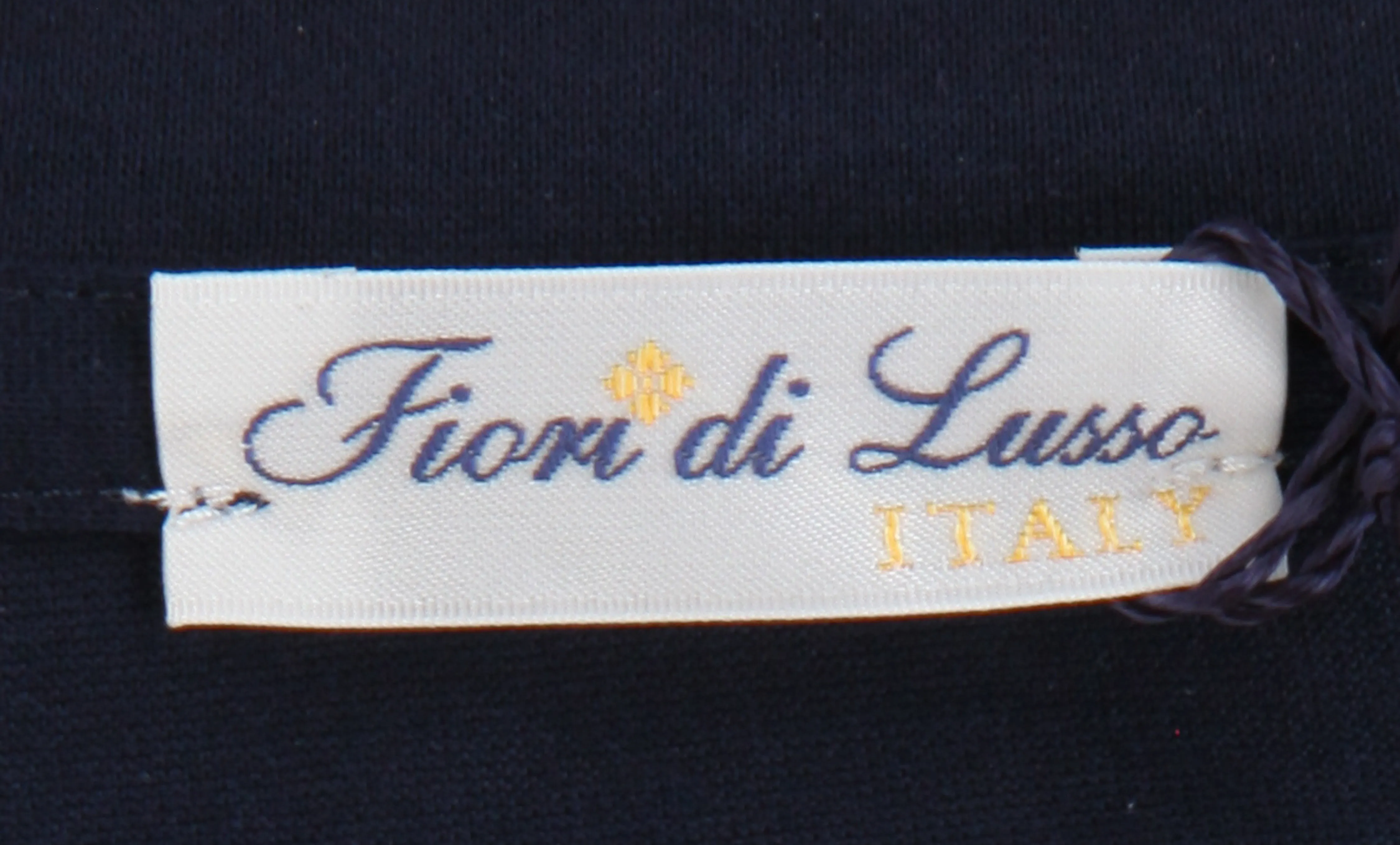 Fiori Di Lusso Navy Blue Crewneck T-Shirt