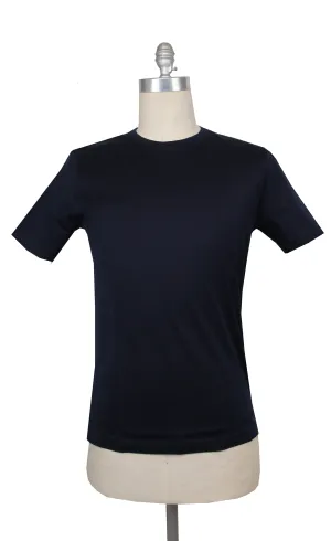 Fiori Di Lusso Navy Blue Crewneck T-Shirt