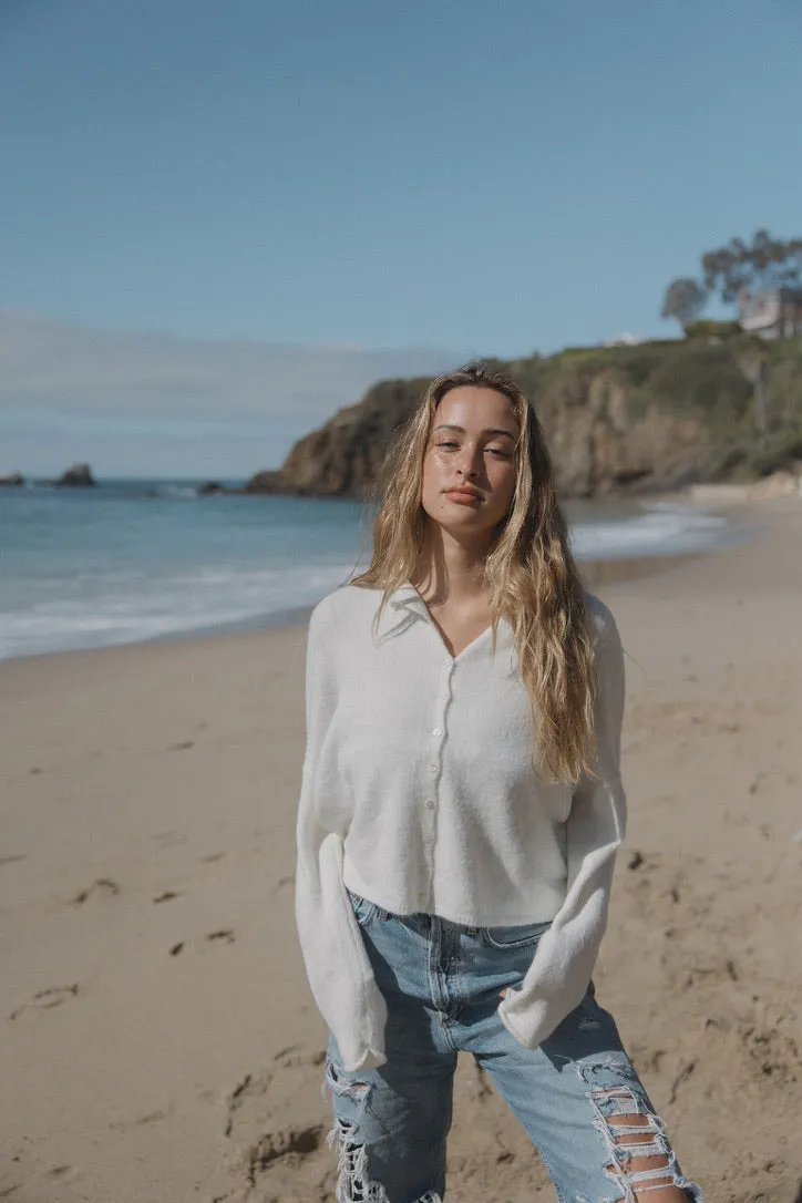 Firewood Sweater in White